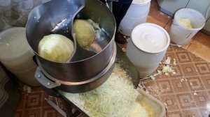Шинковка для капусты Ш40 с прижимным загрузочным бункером, шинкуем капусту