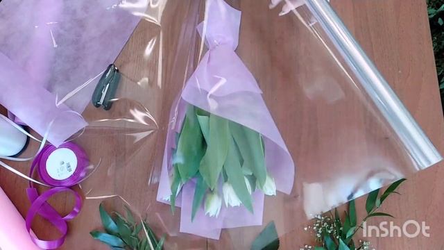Как упаковать тюльпаны легко, быстро и просто своими руками смотреть онлайн