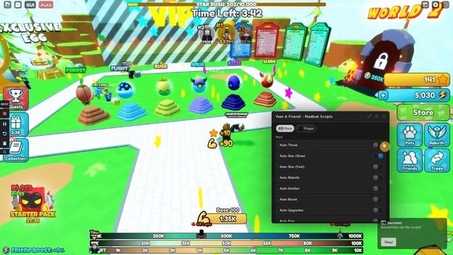 Yeet A Friend *OP* Script/Hack [Auto Eggs, Auto Farm + MORE!] смотреть онлайн