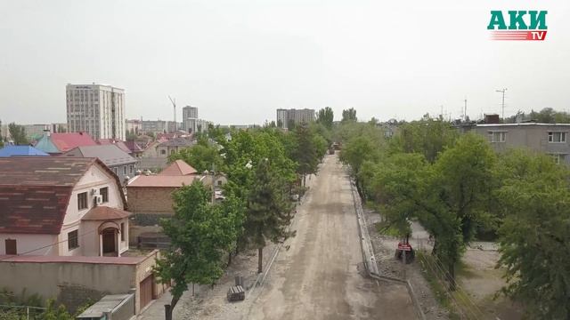 Ремонт улицы Койбагарова в рамках второй фазы реабилитации дорог Бишкека смотреть онлайн