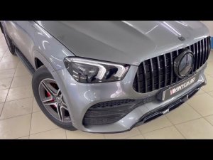 Mercedes GLE 300 - антихром, замена заднего диффузора и решетки радиатора, бронирование фар