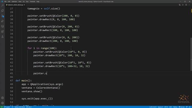 Python Curso V2: 449 2/2 Pintar sobre un Lienzo Diferentes Colores - Creación Widget Personalizado смотреть онлайн