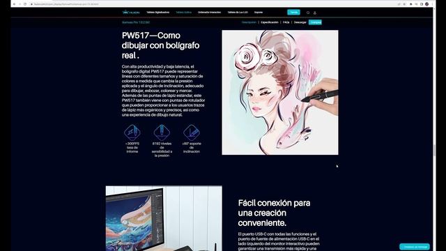 HUION KAMVAS PRO13 2.5K - UNBOXING Y REVIEW смотреть онлайн