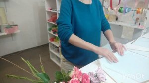 Букет хризантема,кустовая роза, альстромерии