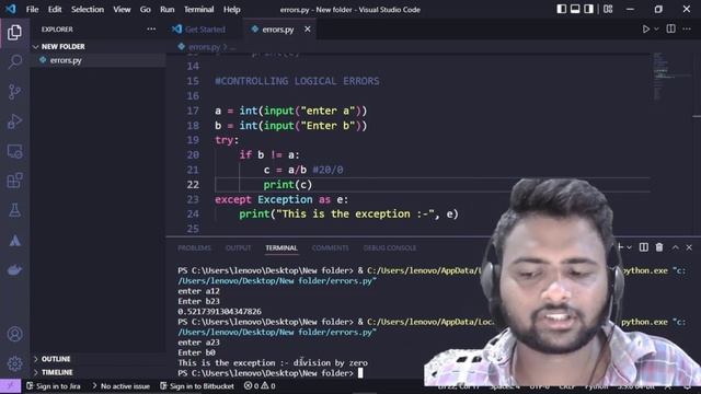 What are the Errors in python (Telugu) ?