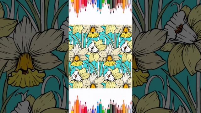 Coloring for kids and toddlers - Colorful beautiful flowers #education #kidslearning #kids