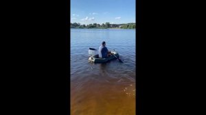 Шуруповерт и крыльчатка от кулера в качестве двигателя для лодки
