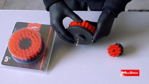 Щетка - насадка для химчистки на шуруповерт MaxShine. 3 размера: 5-10-13 см.