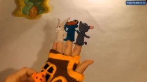 Сказка мультик "Теремок". Вязаный пальчиковый театр для малышей.