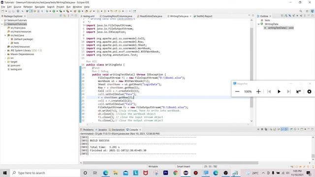 Automation Testing Live Tutorial 4 |  Apache POI -  part2 | Data Driven Frame Work | Synchronizatio