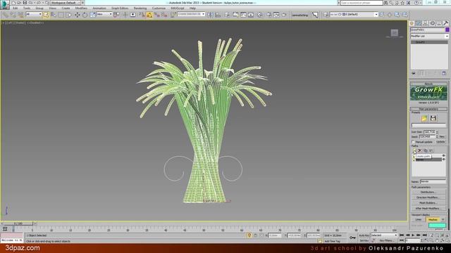 Моделирование тюльпанов с плагином GrowFX смотреть онлайн