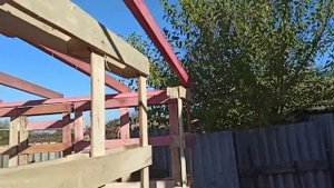 Сарай из поддонов. Часть 2.