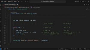 program to reverse a number in java || reverse a number in java || Basic DSA interview questions