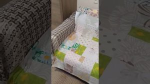 Матрас-топпер своими руками из остатков хлопковых тканей.