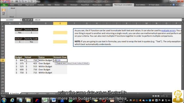 IF Function | Build Excel Models Using Advanced Formulas, VBA, Power Query