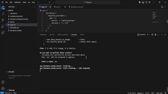 Day-03 How to create a Terraform Profile,security, Arguments,Attributes, meta argument,create a ec2