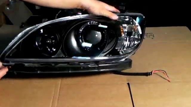меняем фары honda civic ferio на ангельские глазки.avi смотреть онлайн