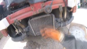 How to remove Mitsubishi radiator/Как снять радиатор Mitsubishi