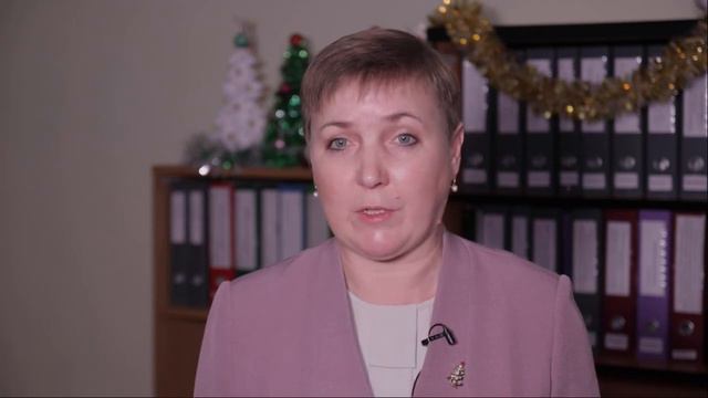 Новогоднее поздравление от начальника управления образования Наталии Михайловой смотреть онлайн