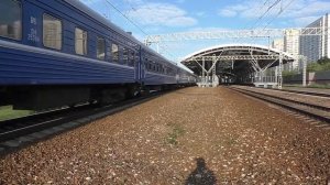 Электровоз ЧС7-221 (ТЧЭ-33) со скорым фирменным поездом "Сож" №056Ь Гомель - Москва.