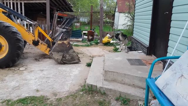 Хаски:Зачем заехал трактор на мою территорию смотреть онлайн