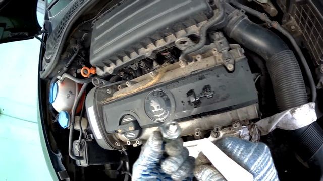 Потекла ласточка. Как устранить течь масла льном. ASP. Skoda VLOG HD