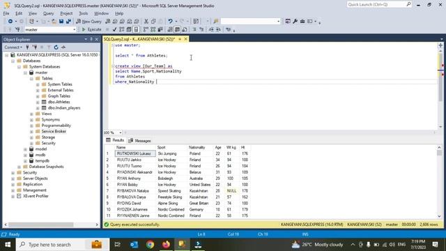 How to create MULTIPLE VIEWS in Microsoft SQL Server??  - techU