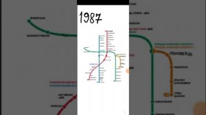 Развитие Петербургского метро на карте 1955-2022