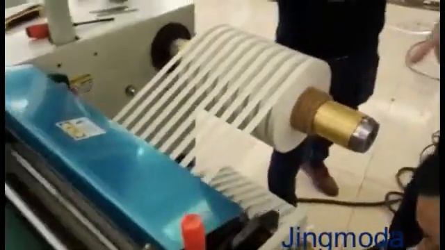 Резка бумаги для производства бумажных трубочек - бобинорезка JMD-С50F