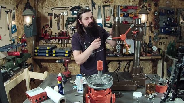 Сборка сверлильного станка 2А112. Реставрация или полное ТО. смотреть онлайн