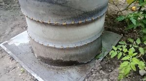 Самодельная бочка из автомобильных покрышек