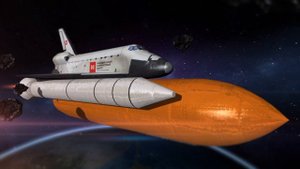3D-анимация на космическую тему для корпоративного мероприятия "Полёт НКЦ во вселенной финансов".