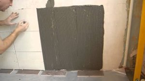 Облицовка плиткой БЕТОННЫХ стен на кухне ч.3