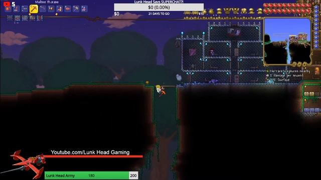 Terraria 1.4 MASTER MODE, Killing the Wall Of Flesh (ENTERING HARD MODE) смотреть онлайн