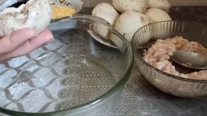 ФАРШИРОВАННЫЕ ШАМПИНЬОНЫ С КУРИНЫМ ФАРШЕМ #40