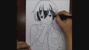 Как нарисовать персонажа из аниме Всегда вялый Танака-кун \\ Tanaka-kun wa Itsumo Kedaruge