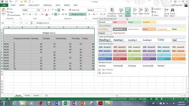 MS Excel 2013- Formatting cells смотреть онлайн