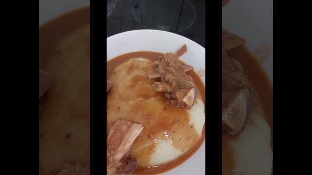 fufu with peanut butter soup #youtube  short video #ghanafood