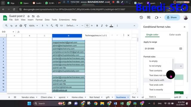 Conditional formatting and duplicate formula both Microsoft Excel and Google Sheets. смотреть онлайн