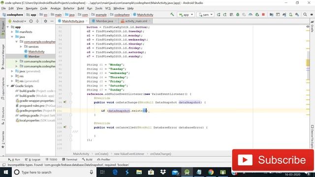 Store Checkbox Value In Firebase Database  checkbox firebase android studio