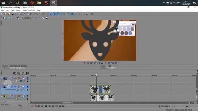 Картинка обрезается в Sony Vegas. Как вставить картинку в угол видео. смотреть онлайн