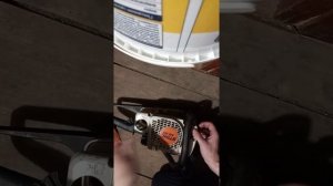 Замена шнура стартера бензопилы STIHL 180