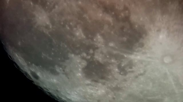 Full Moon in telescope. смотреть онлайн