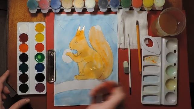 Рисуем белку смотреть онлайн