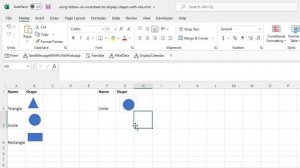 Create Drop Down List to Display Shapes in Excel