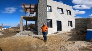 Выполняем реанимацию.Отделка дома в Крыму у моря.Дом из ракушняка#домвкрыму #крым#построитьдом 