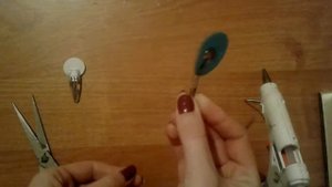 Как прикрепить фетровую основу к заколке Клик - Клак