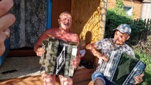 Ехал долгожданную дорогой. Песня под гармонь.