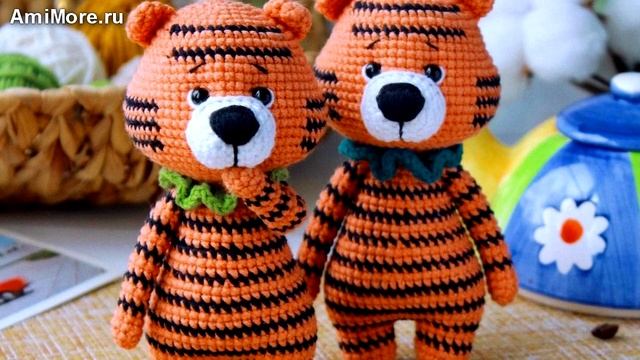 Амигуруми: схема Мини Тигр. Игрушки вязаные крючком - Free crochet patterns.