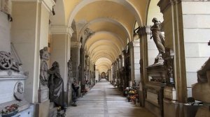 A very small portion of Cimitero Monumentale di Staglieno - Genoa, Italy